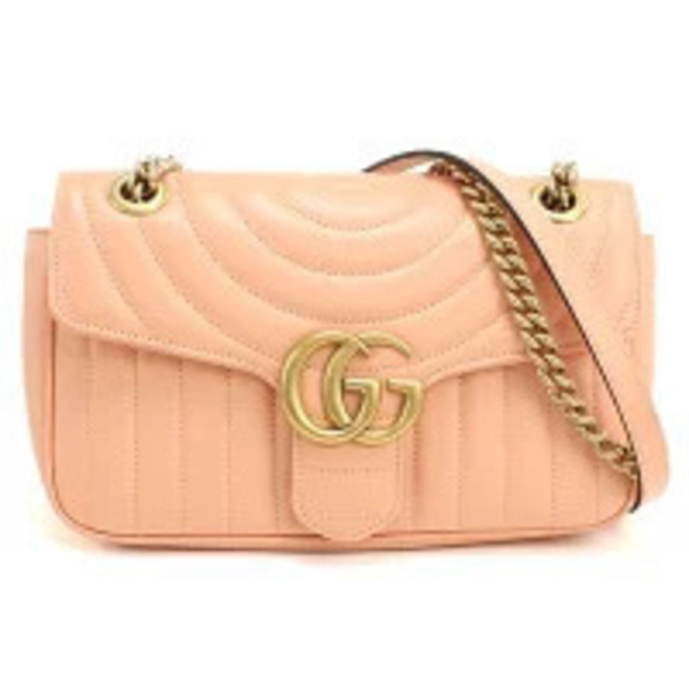 Gucci Shoulder Bag GG Marmont Pink Crossbody
